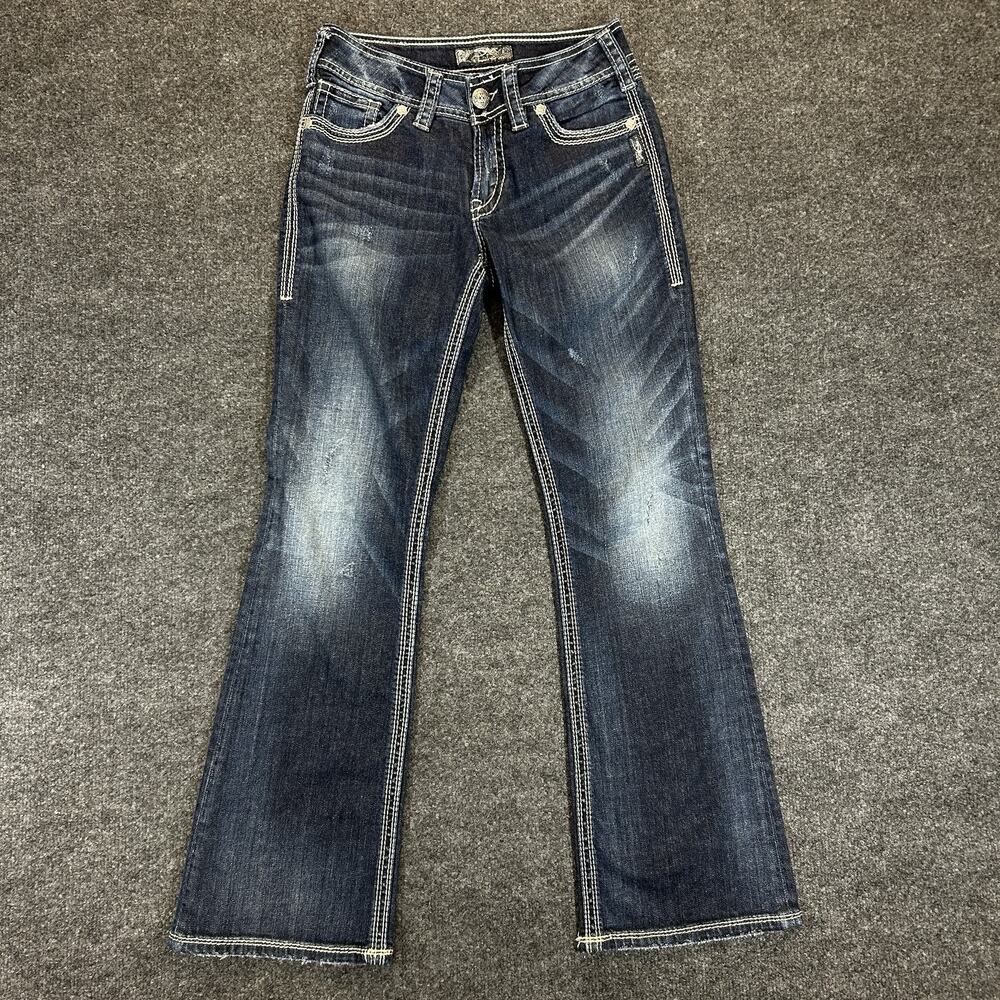 Silver Jeans Suki Surplus Bootcut Women's 27x30 Distressed Grunge Denim Casual
